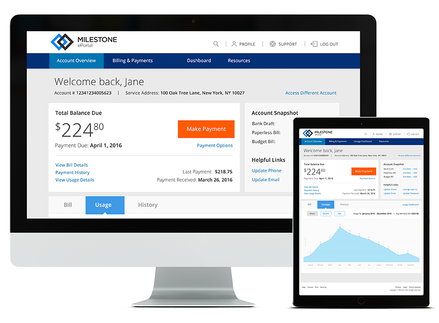 Milestone's ePortal™ Milestone ePortal screenshot
