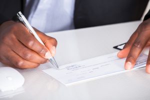 Bill2Pay payment solutions - Human Hand Writing On Cheque