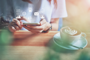 Bill2Pay payment solutions software in coffee shop
